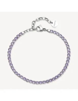 Bracciale Tennis Acciaio Zirconi amethyst Desideri DONNA Brosway