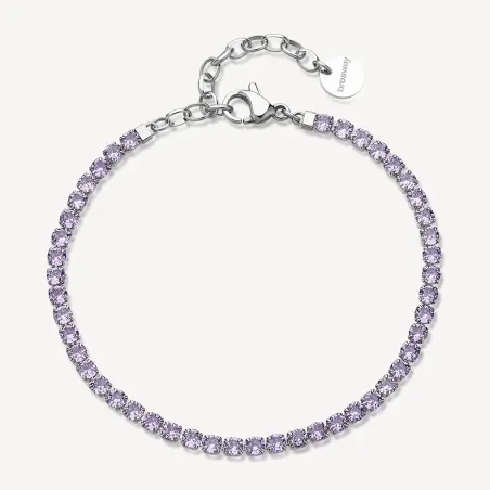 Bracciale Tennis Acciaio Zirconi amethyst Desideri DONNA Brosway