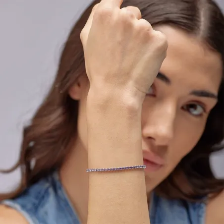 Bracciale Tennis Acciaio Zirconi amethyst Desideri DONNA Brosway