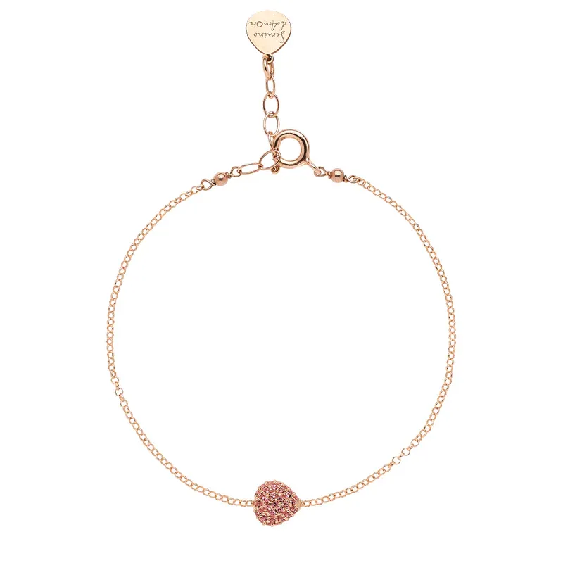 Bracciale Semino d'Amore Sparkling pavé Red Dreams Rossoprezioso