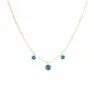 Girocollo 18Kt Tre Diamanti nudi blu Donna Maman et Sophie