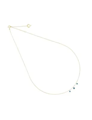 Girocollo 18Kt Tre Diamanti nudi blu Donna Maman et Sophie GCNUDX3BL Maman et Sophie