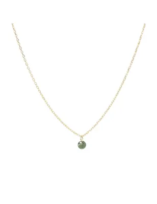 Girocollo diamante nudo verde Donna Maman et Sophie