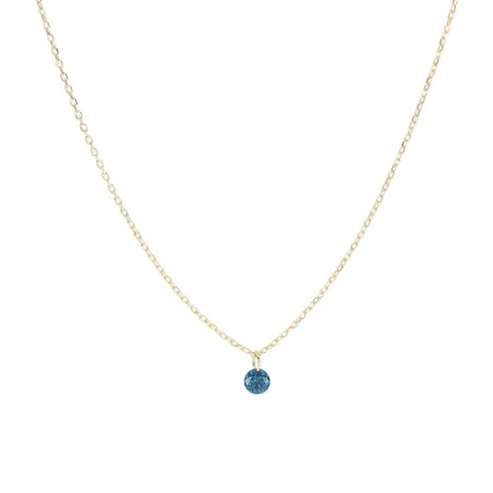 Girocollo diamante nudo blu Donna Maman et Sophie