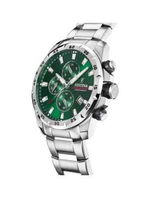 Orologio Quadrante verde Uomo Festina Timeless Chronograph