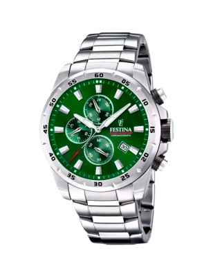Orologio Quadrante verde Uomo Festina Timeless Chronograph F20463/3 Festina