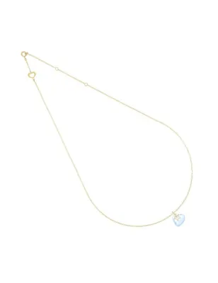 Girocollo 18Kt Battito Cuore azzurro Donna Maman et Sophie