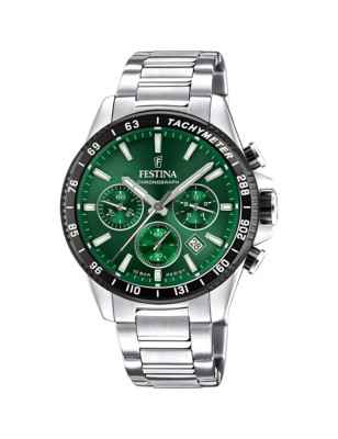 Orologio Quadrante verde analogico Uomo Festina Timeless Chronograph