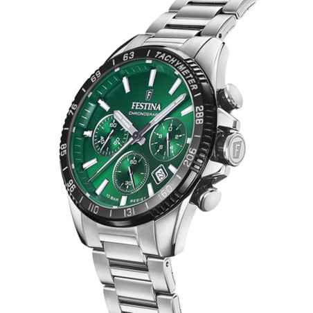 Orologio Quadrante verde analogico Uomo Festina Timeless Chronograph