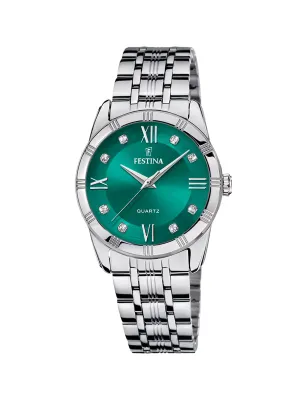 Orologio Quadrante verde con cristalli Donna Festina Mademoiselle