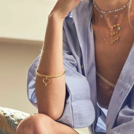 Bracciale Cuore Maman satinato Donna Maman et Sophie