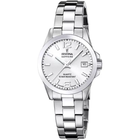 Orologio Swiss Made Quadrante Silver Donna Festina