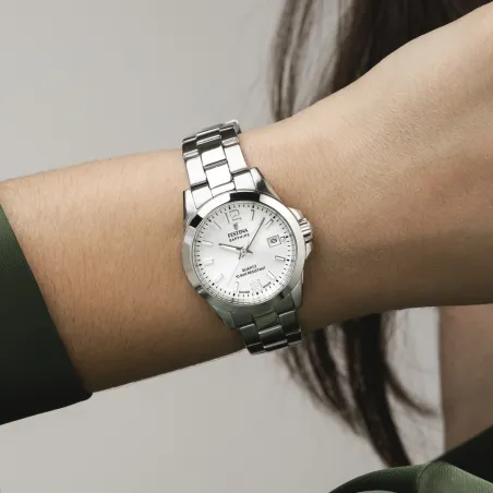 Orologio Swiss Made Quadrante Silver Donna Festina