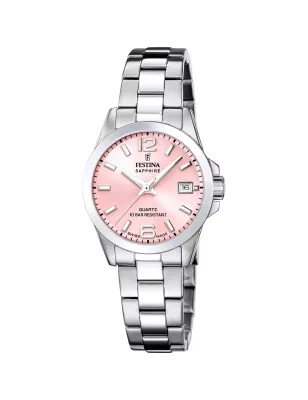Orologio Swiss Made quadrante rosa Donna Festina