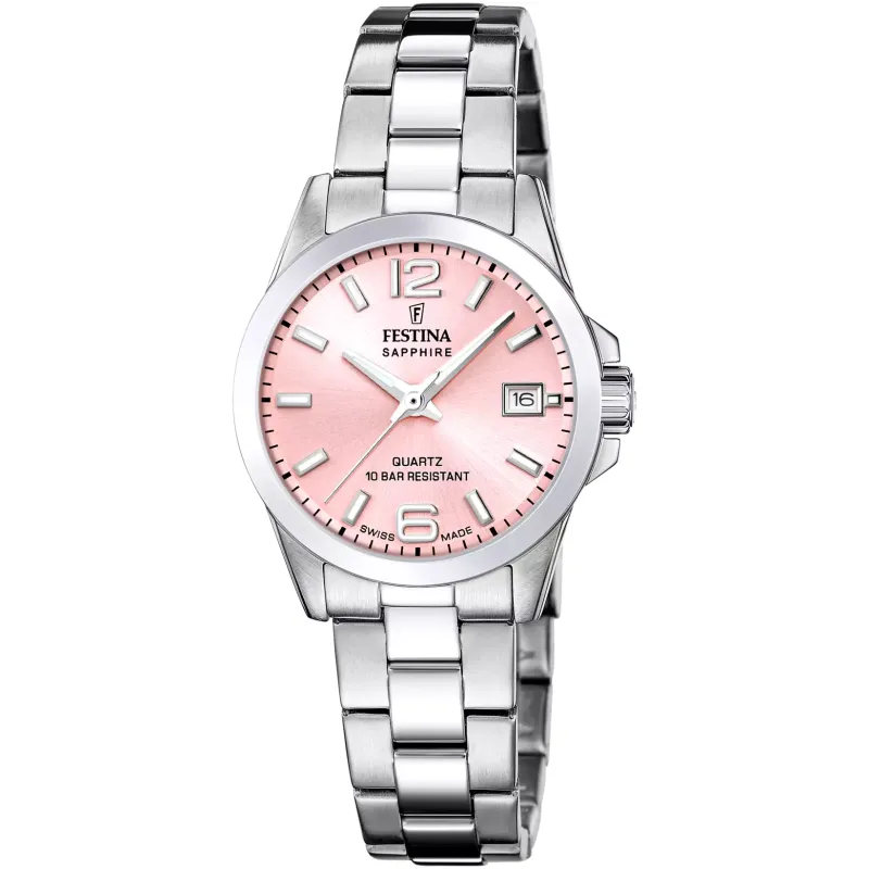 Orologio Swiss Made quadrante rosa Donna Festina