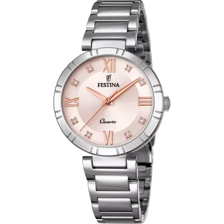 Orologio Quadrante rosa con cristalli Donna Festina Mademoiselle