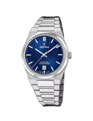 Orologio Swiss Made Rivé blu Uomo Festina