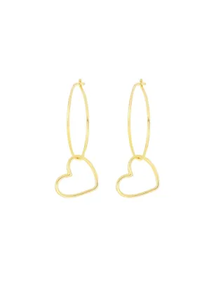Orecchini cerchio You Cuore 19mm Donna Maman et Sophie