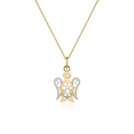 Collana con Angelo bicolore Donna Roberto Giannotti