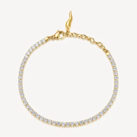 Bracciale tennis dorato Desideri Fortuna Donna Brosway - category_name - XDMG De Marchi Gianotti