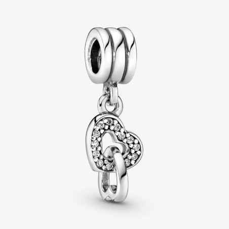 CHARM PENDENTE CUORI INTRECCIATI DONNA PANDORA 791242CZ Pandora
