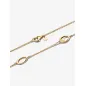Collana dorata Ovali Linea Sinuosa e Perla Donna Pandora Collana dorata Ovali Linea Sinuosa e Perla Donna Pandora