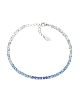 Bracciale Tennis Degradé Blu Donna Amen