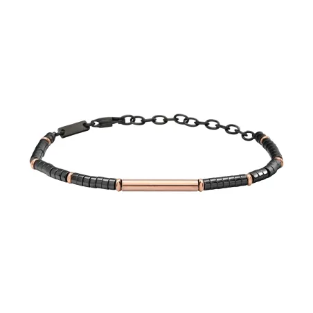 Bracciale Ematite Acciaio rose gold B Rocks UOMO Breil