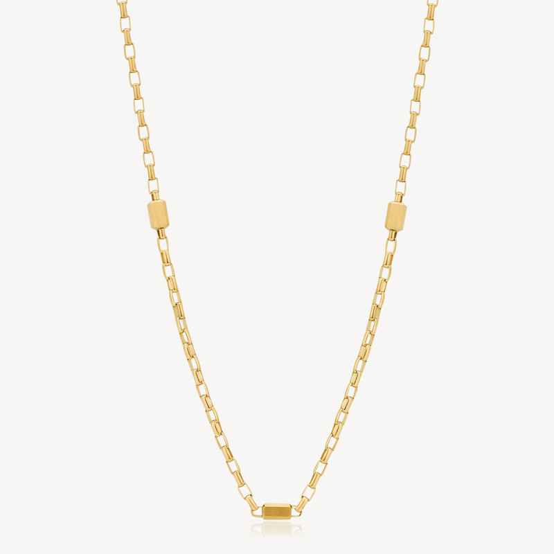 COLLANA ACCIAIO PVD ORO LOGAN UOMO BROSWAY 