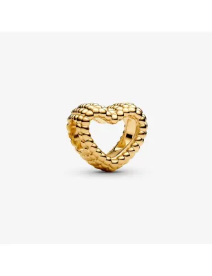 Charm Cuore di Sfere Placcatura in Oro 14k Donna Pandora
