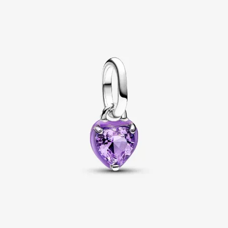 Charm Pendente Mini Purple Chakra Heart Donna Pandora Me