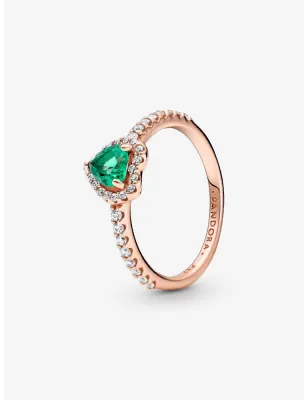 Anello rosé Cuore in rilievo Verde mis.50 Donna Pandora 188421C03-50 Pandora