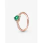 Anello rosé Cuore in rilievo Verde mis.54 Donna Pandora Anello rosé Cuore in rilievo Verde mis.54 Donna Pandora