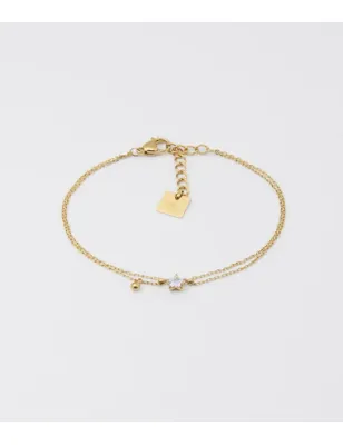 Bracciale dorato Céline Donna Zag