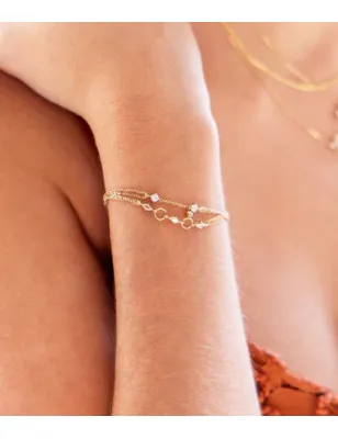 Bracciale dorato Bruma Donna Zag