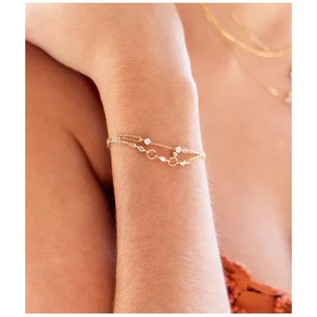 Bracciale dorato Bruma Donna Zag