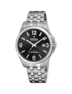 Orologio Titanium quadrante nero Uomo Festina