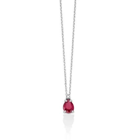 Collana con Rubino e Diamante Donna Miluna