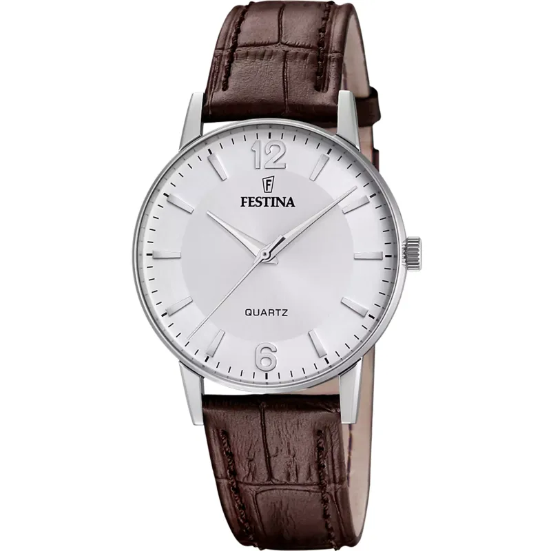 Orologio solo tempo 36mm cinturino in pelle Uomo Festina Classics Orologio solo tempo 36mm cinturino in pelle Uomo Festina Classics