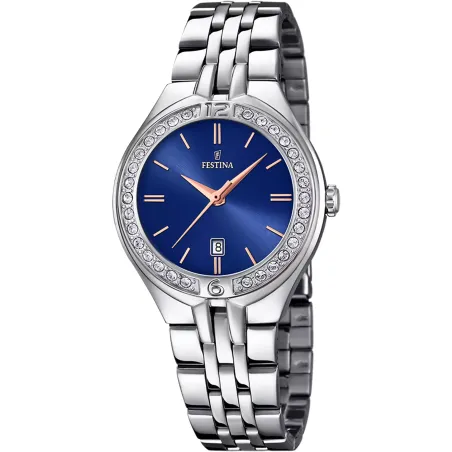 Orologio in acciaio con cristalli Donna Festina Mademoiselle