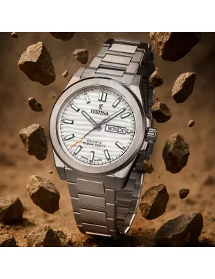 Orologio Swiss Made Dune Argento Zaffiro Donna Festina