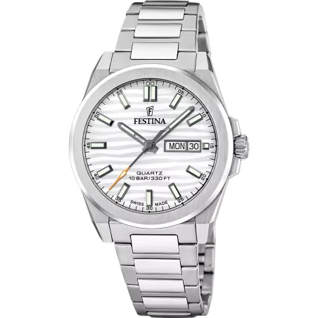 Orologio Swiss Made Dune Argento Zaffiro Donna Festina