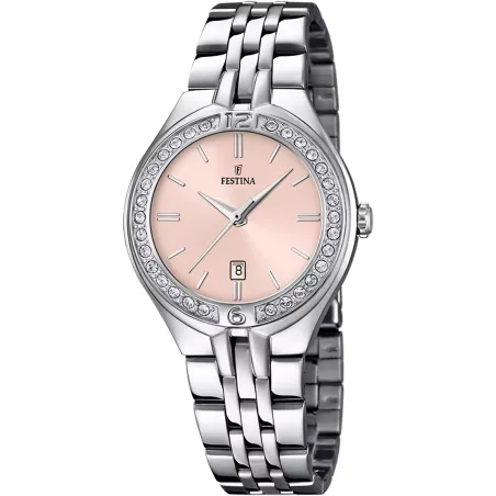 Orologio con Cristalli quadrante rosa Donna Festina Mademoiselle