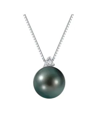 Collana oro bianco Perla nera Diamante Donna Demetra 037.775.002.W.A2 Demetra
