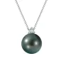 Collana oro bianco Perla nera Diamante Donna Demetra Collana oro bianco Perla nera Diamante Donna Demetra