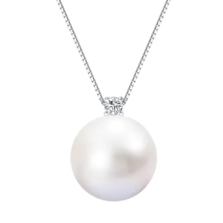 Collana Oro bianco Perla Australiana e Diamante Donna Demetra 335.A.110.005.W.A2 Demetra
