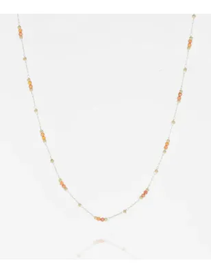Collana Hostus con perline corallo Donna Zag