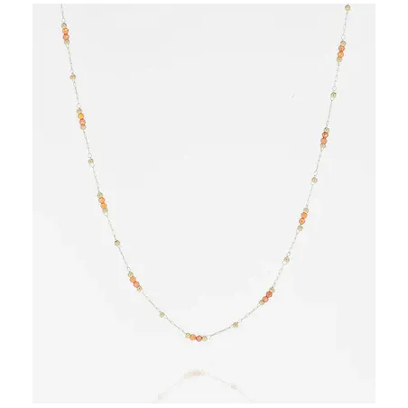 Collana Hostus con perline corallo Donna Zag