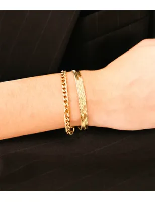 Bracciale dorato Nokka Donna Zag