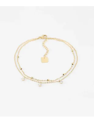 Cavigliera dorata Preziosa Donna Zag